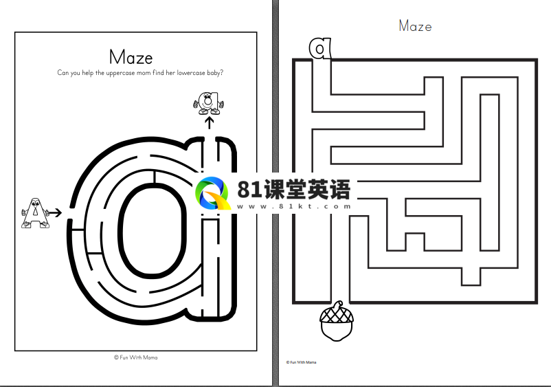 字母练习作业纸 图片9