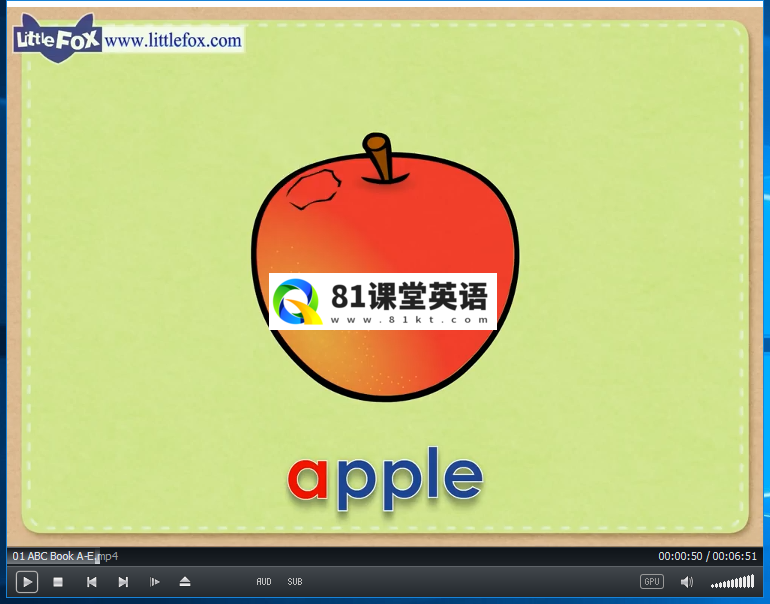 ABC BOOK学习26个英文字母A-Z高清视频，百度网盘下载！-81课堂英语