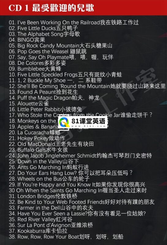 美国经典英文儿歌Rock Me Baby苏西托曼Susie Tallman，7CD全+歌词，百度网盘下载！-81课堂英语