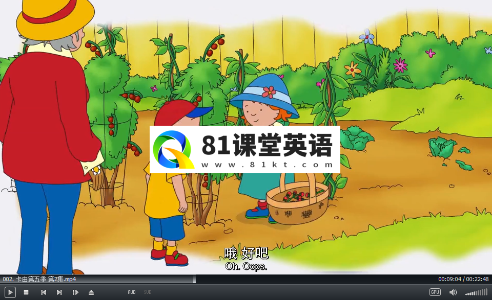 Caillou 卡由 英语动画片 图片15