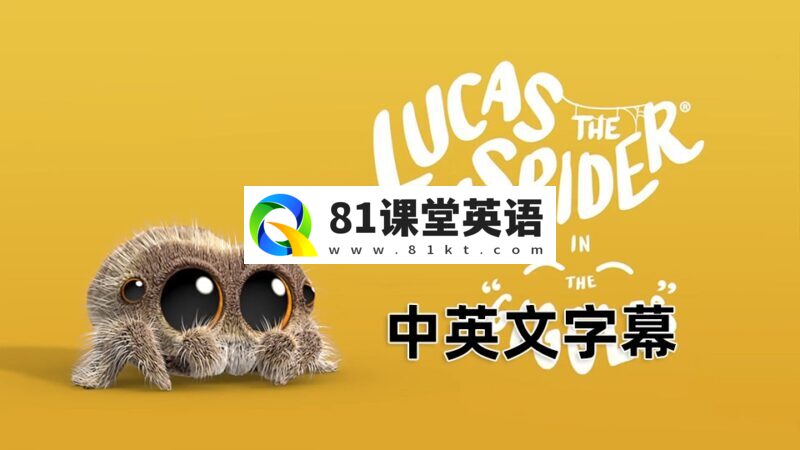 豆瓣评分9.5《Lucas the Spider小蜘蛛卢卡斯》全121集，1080P高清视频带中英文字幕，百度网盘下载！-81课堂英语