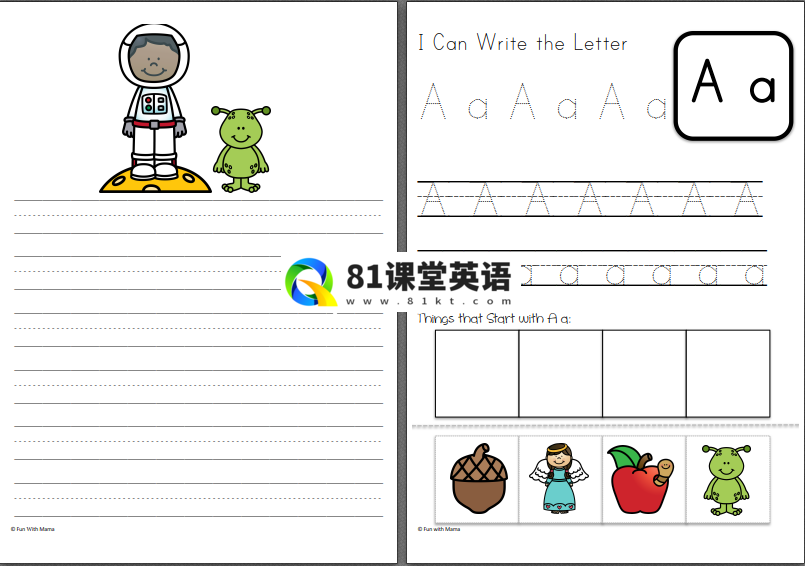 字母练习作业纸 图片43