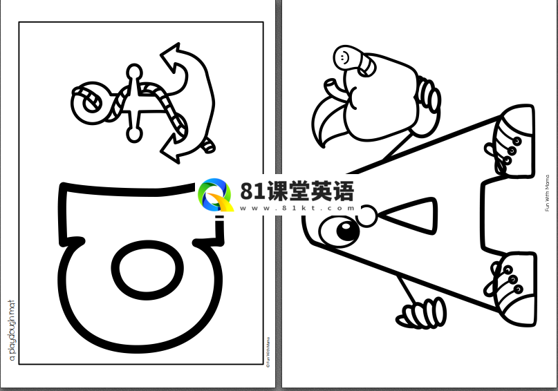 字母练习作业纸 图片29